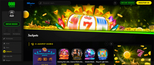 888 Casino jackpots