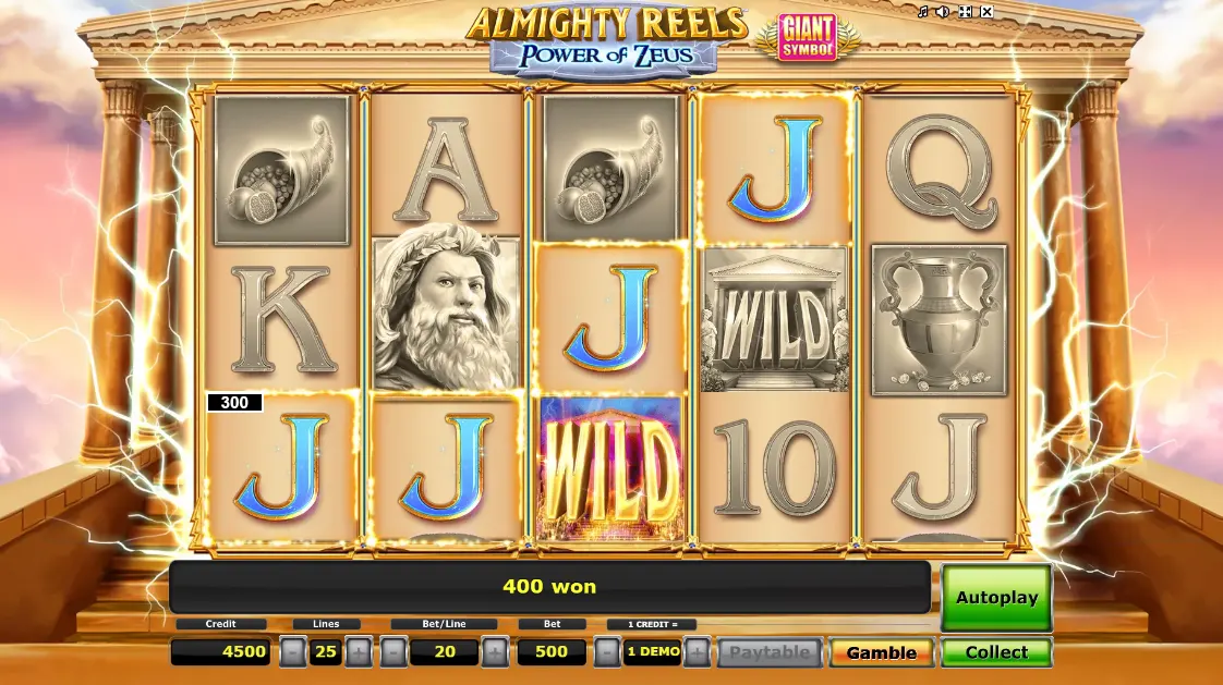 ALMIGHTY REELS POWER OF ZEUS