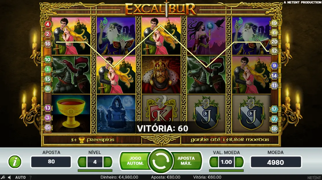 Jogar Excalibur Slot
