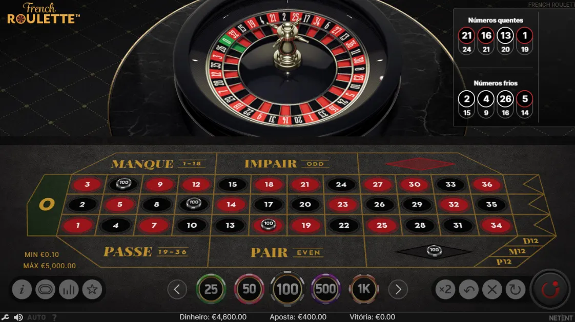 Jogar French Roulette Grátis