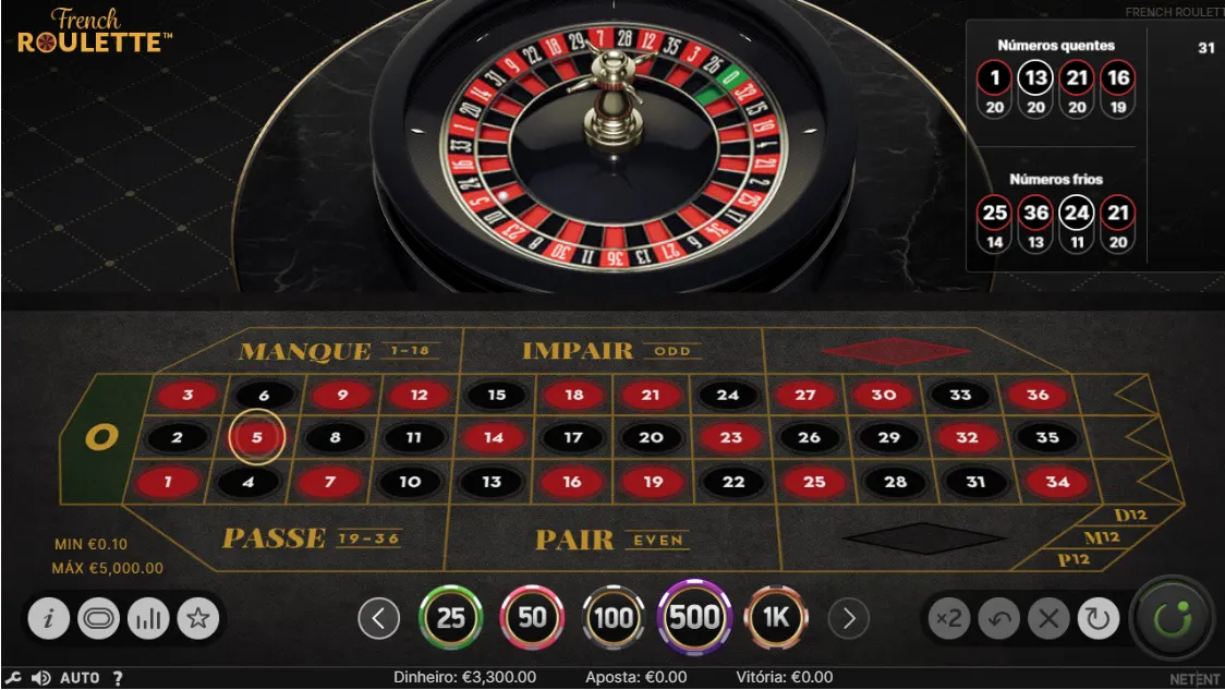 Jogar French Roulette Grátis