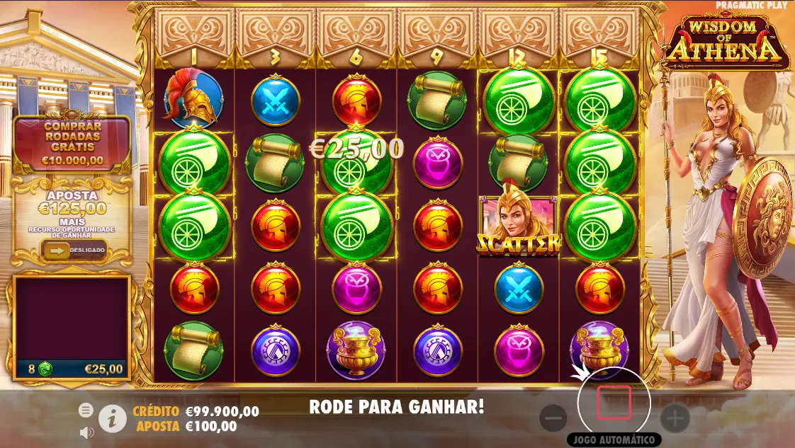 Jogar Wisdom of Athena Grátis