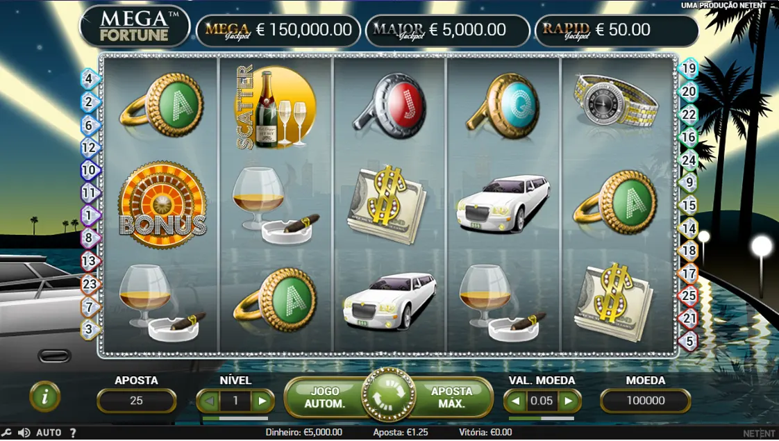 Jogar Mega Fortune Slot