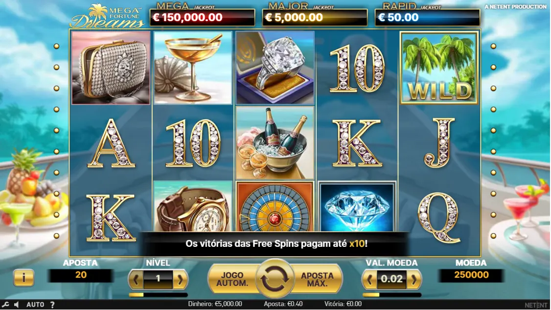 Jogar Mega Fortune Dreams Grátis